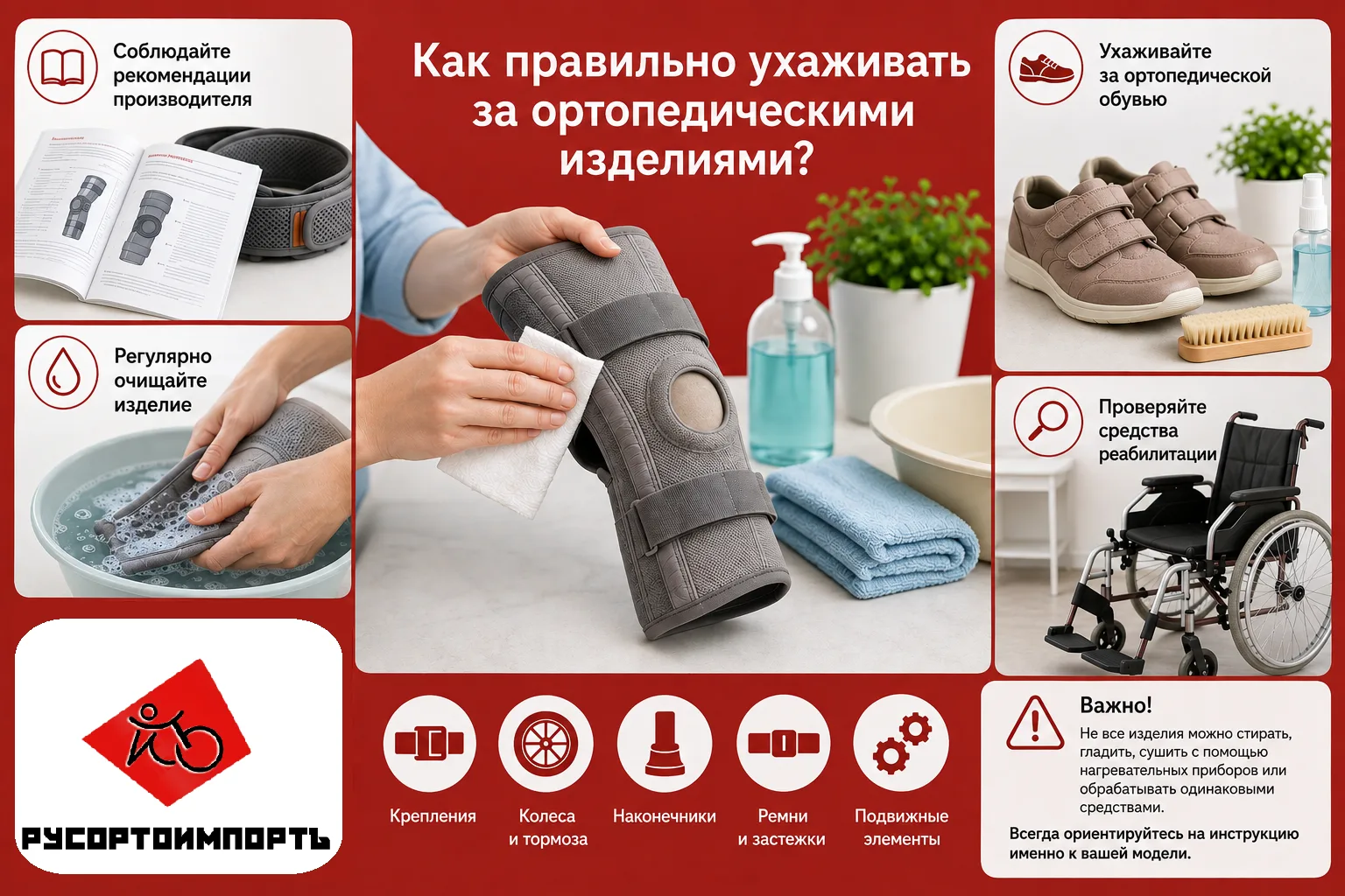 Ортопедические изделия используются регулярно, поэтому правильный уход помогает сохрани...