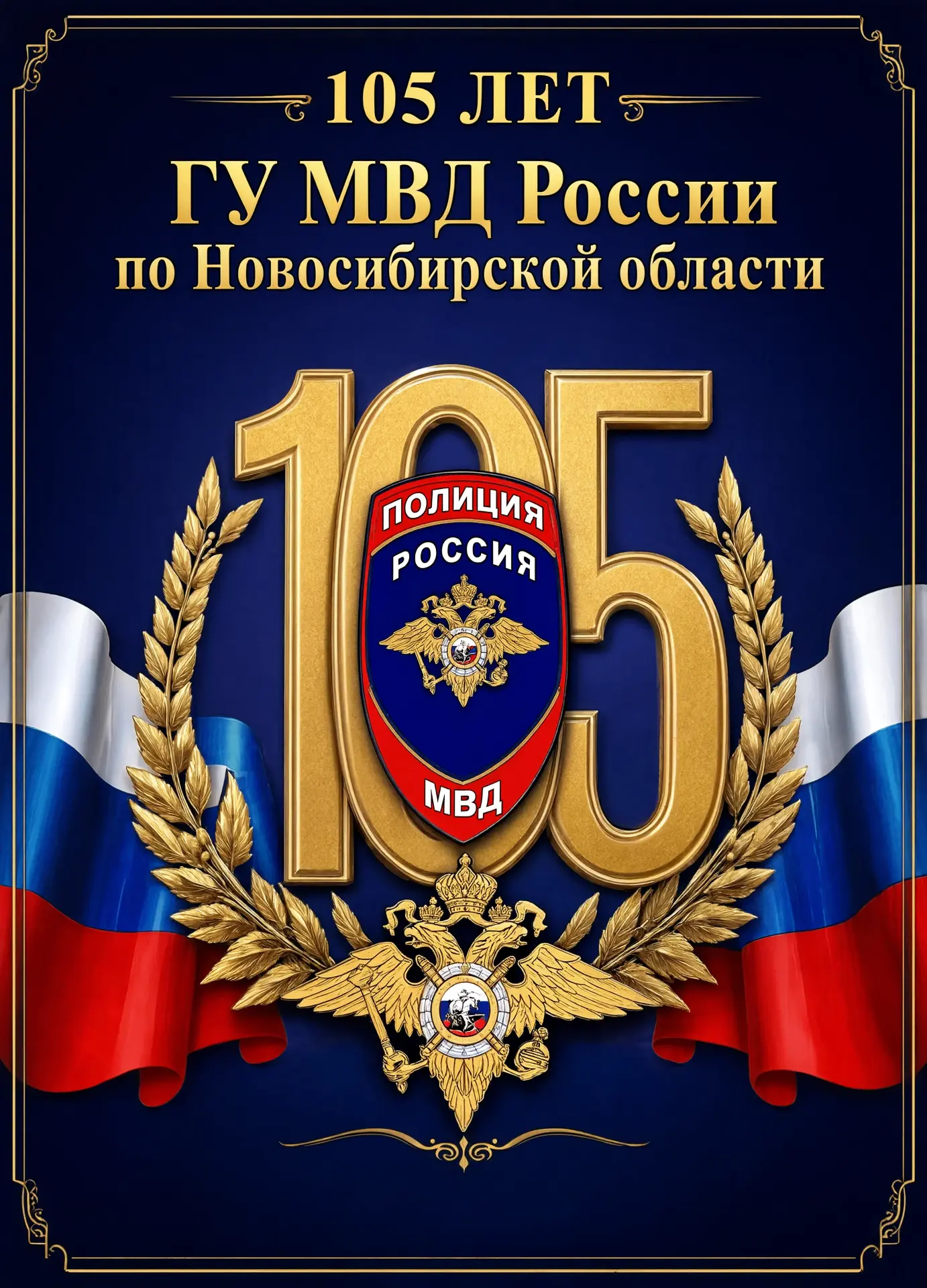 🎉Уважаемые сотрудники и ветераны Главного управления МВД России по Новосибирской облас...
