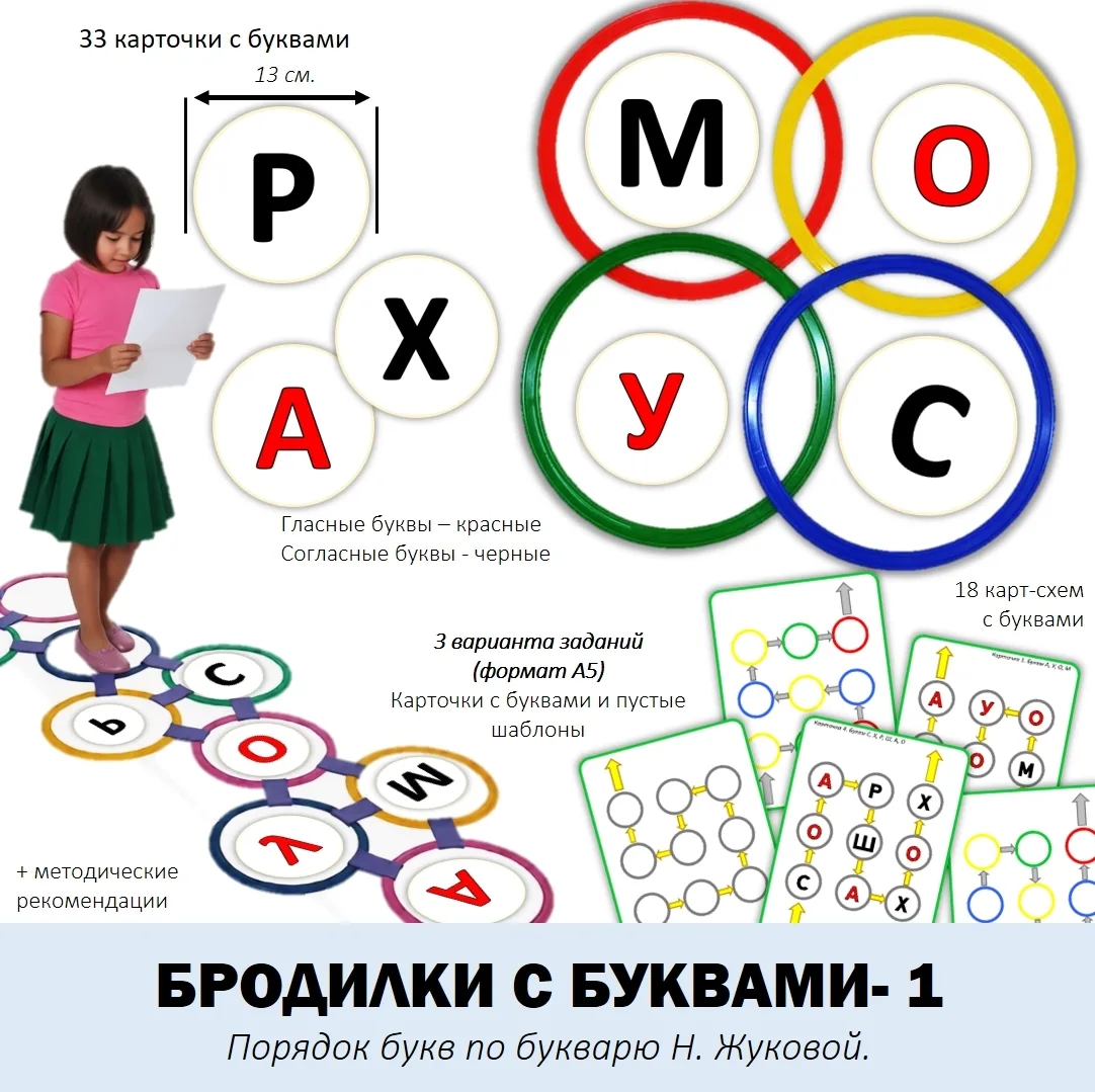 Логопедический набор «Бродилки с буквами – 1»

Задачи: закрепление зрительного образа букв, автомати