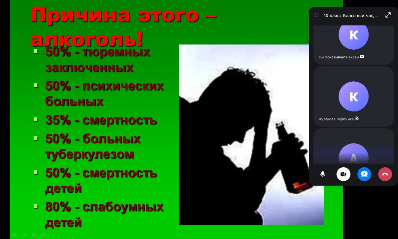 Классный час «Алкогольная трясина»