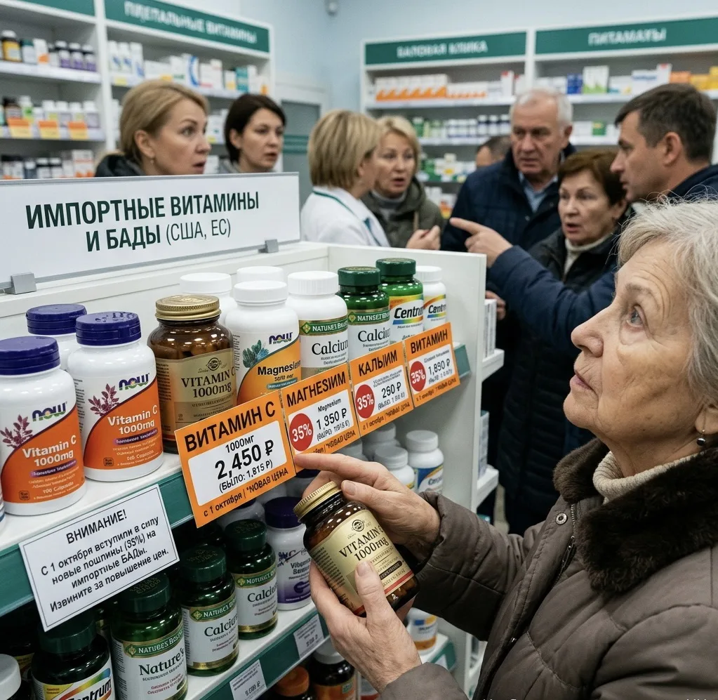 💊Импортные витамины и БАДы подорожают с 1 октября: