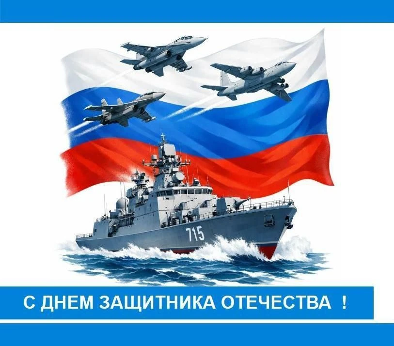 Поздравляю с Днем защитника Отечества!🔥 Пусть мужество и сила духа будут вашими верными спутниками! 