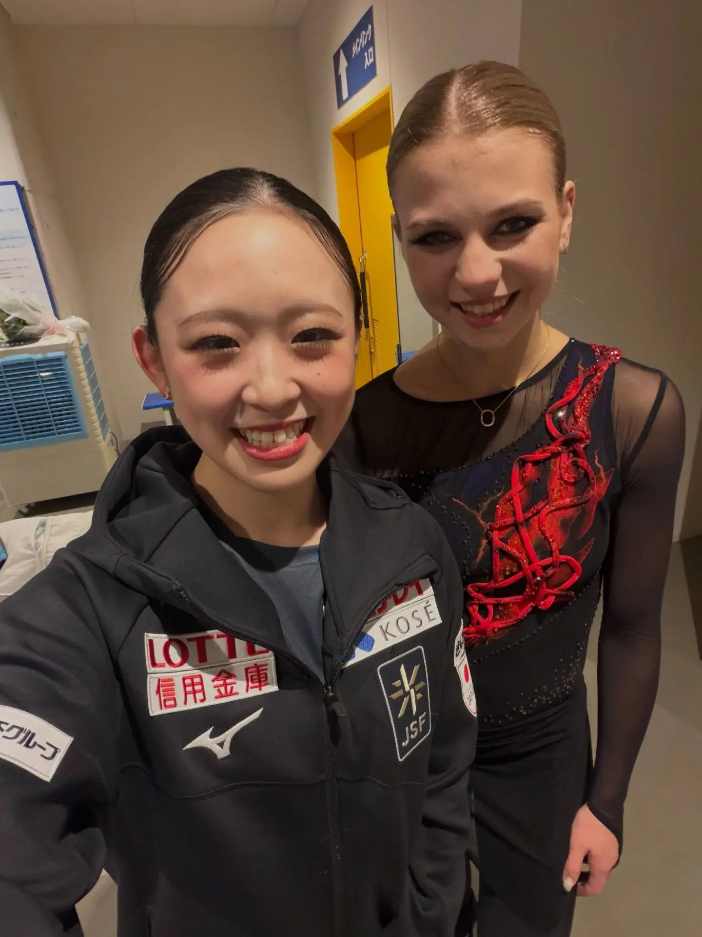 Юна Аоки нафоткалась с нашими на Kinoshita Cup 🇯🇵🇷🇺