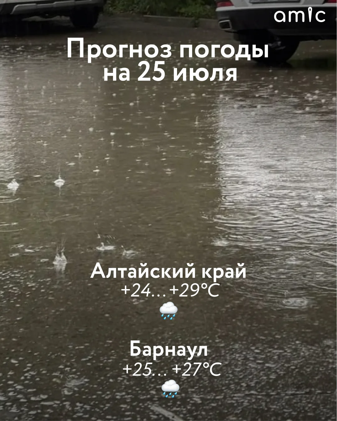 Доброе утро! О погоде в Алтайском крае 25 июля
