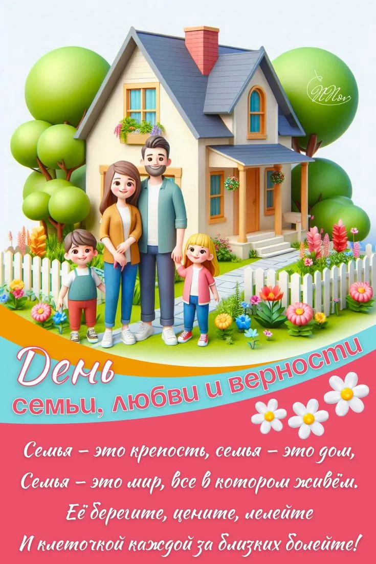 С Днём семьи, любви и верности, дорогие родители!
❤От всего сердца коллектив нашего детского сада по