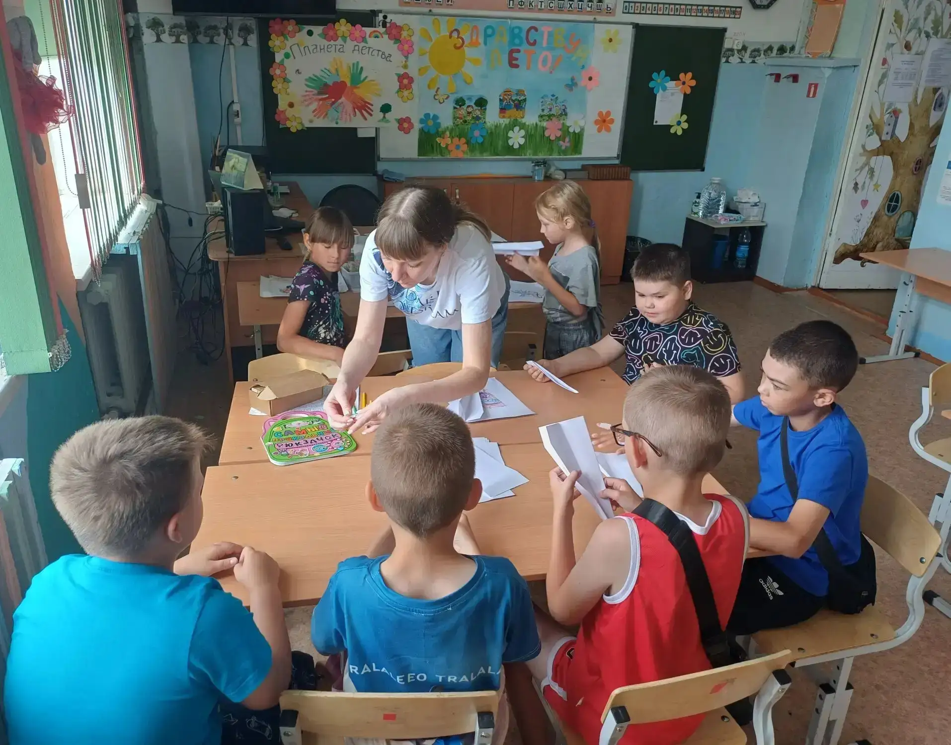 🌈Сегодня,19 мая, в пришкольном лагере "Олимп" день прошёл интересно и увлекательно.🌈 На мастер- кл
