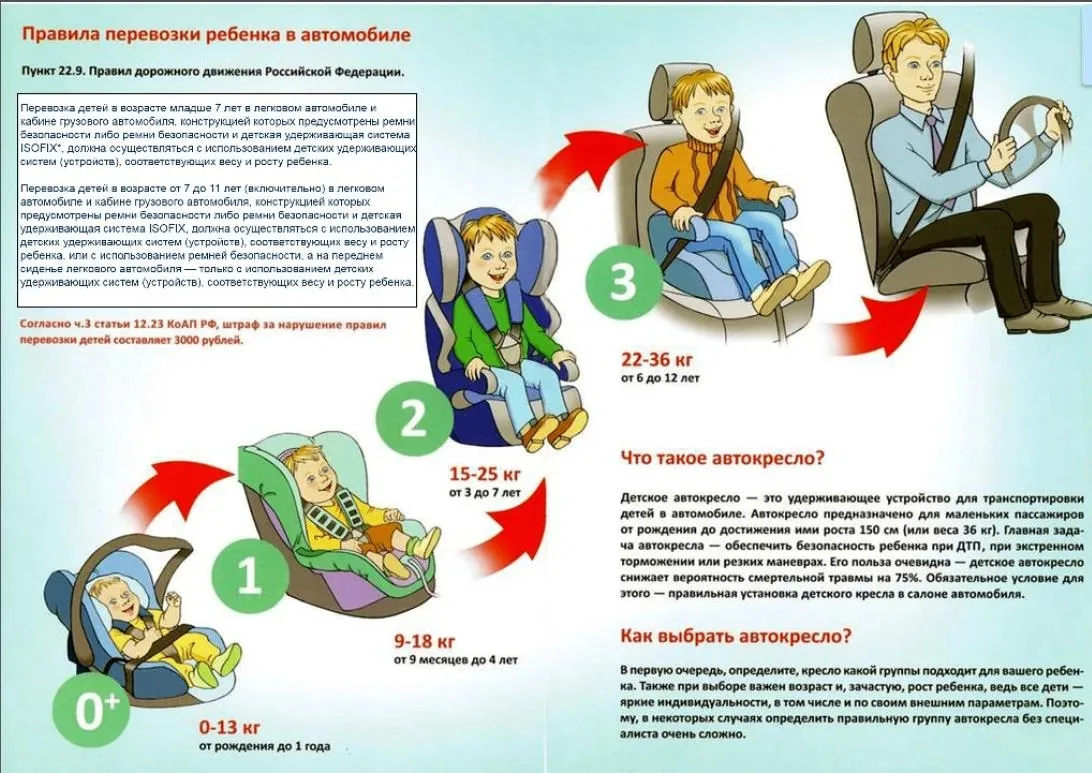 Дети в автомобиле: как перевозить правильно?