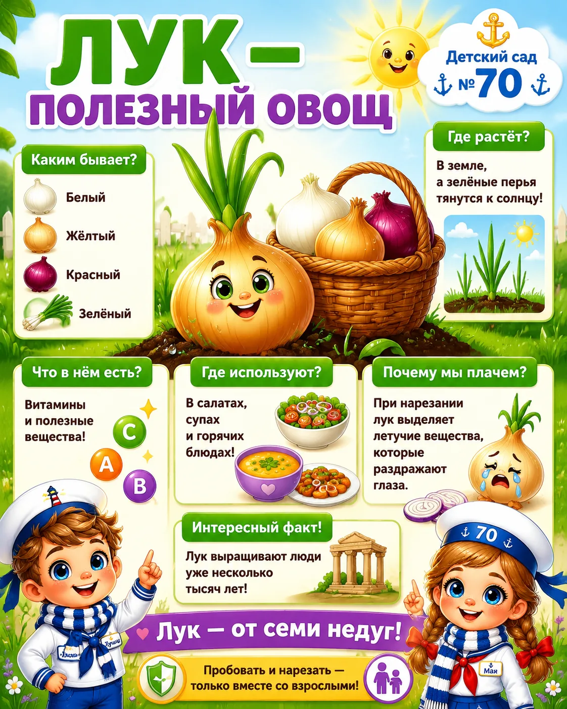 🧅 9 сентября — Всероссийский день лука: «Лук от семи недуг!»