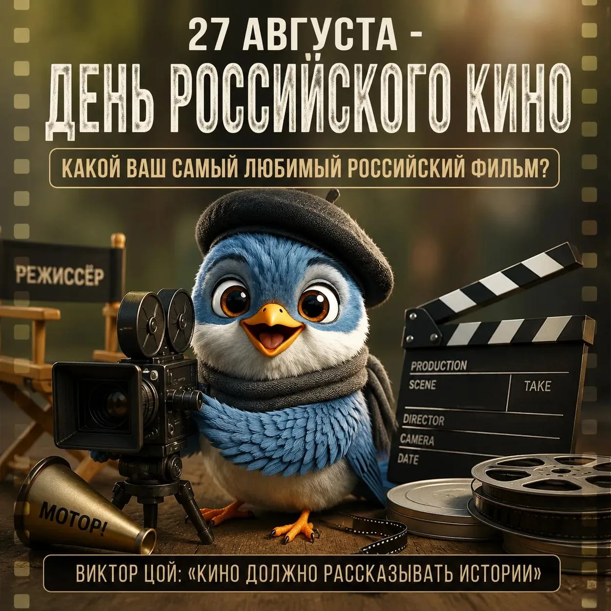 🎬 27 августа — день российского кино! 🇷🇺