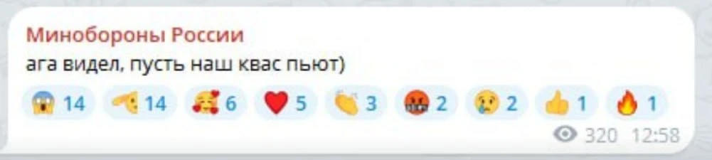 пейте квас, МО РФ рекомендует