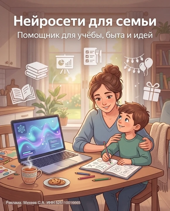 Нейросети могут стать помощником для семьи на каждый день

С их помощью можно:
✅ объяснить ребёнку ш