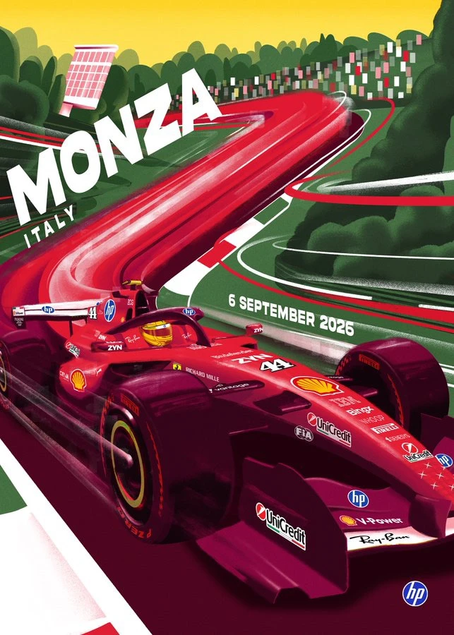Постер Ferrari к Гран-при Италии