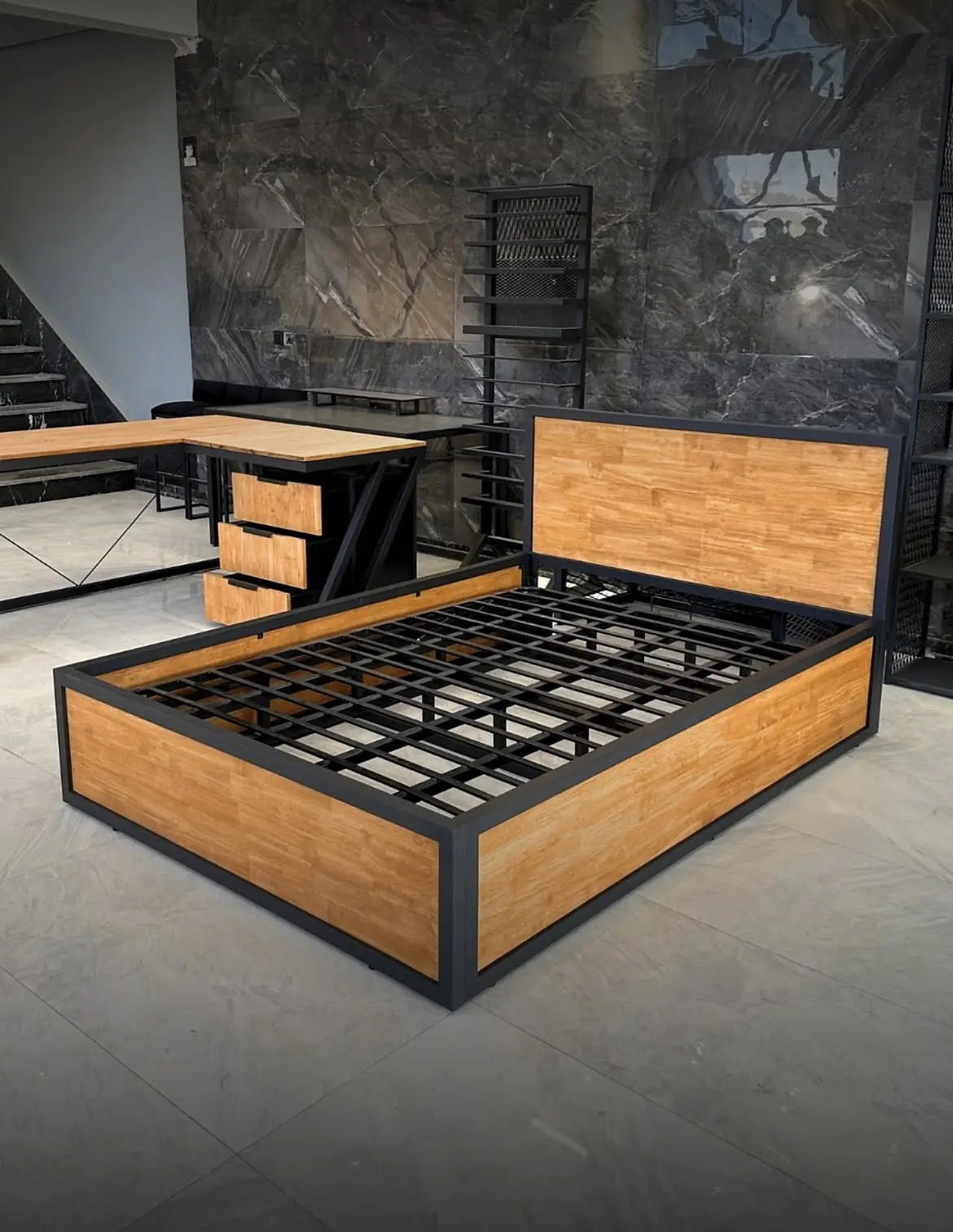 Кровать в стиле LOFT