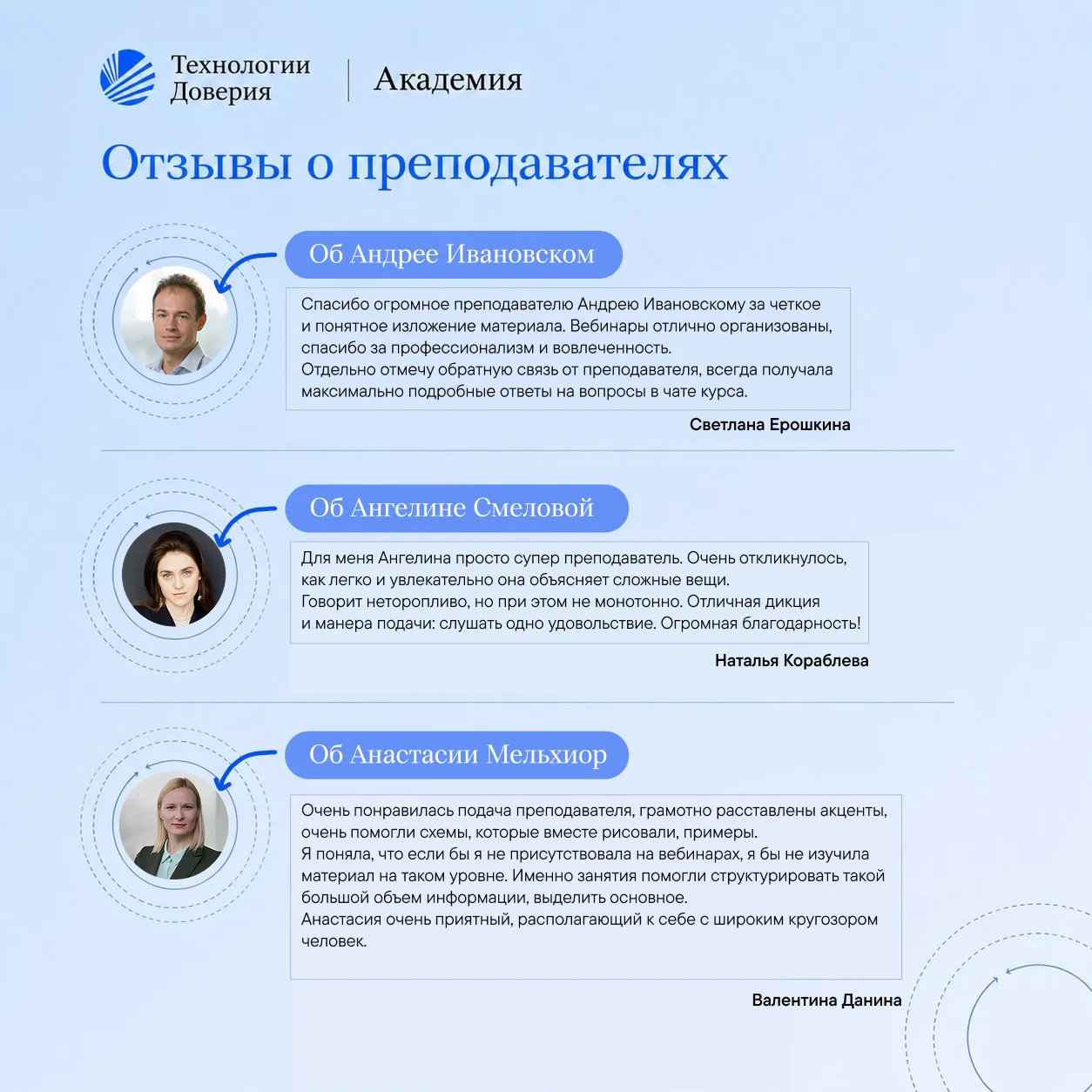 «50% моей сдачи это — заслуга преподавателя» так говорят о наших тренерах выпускники