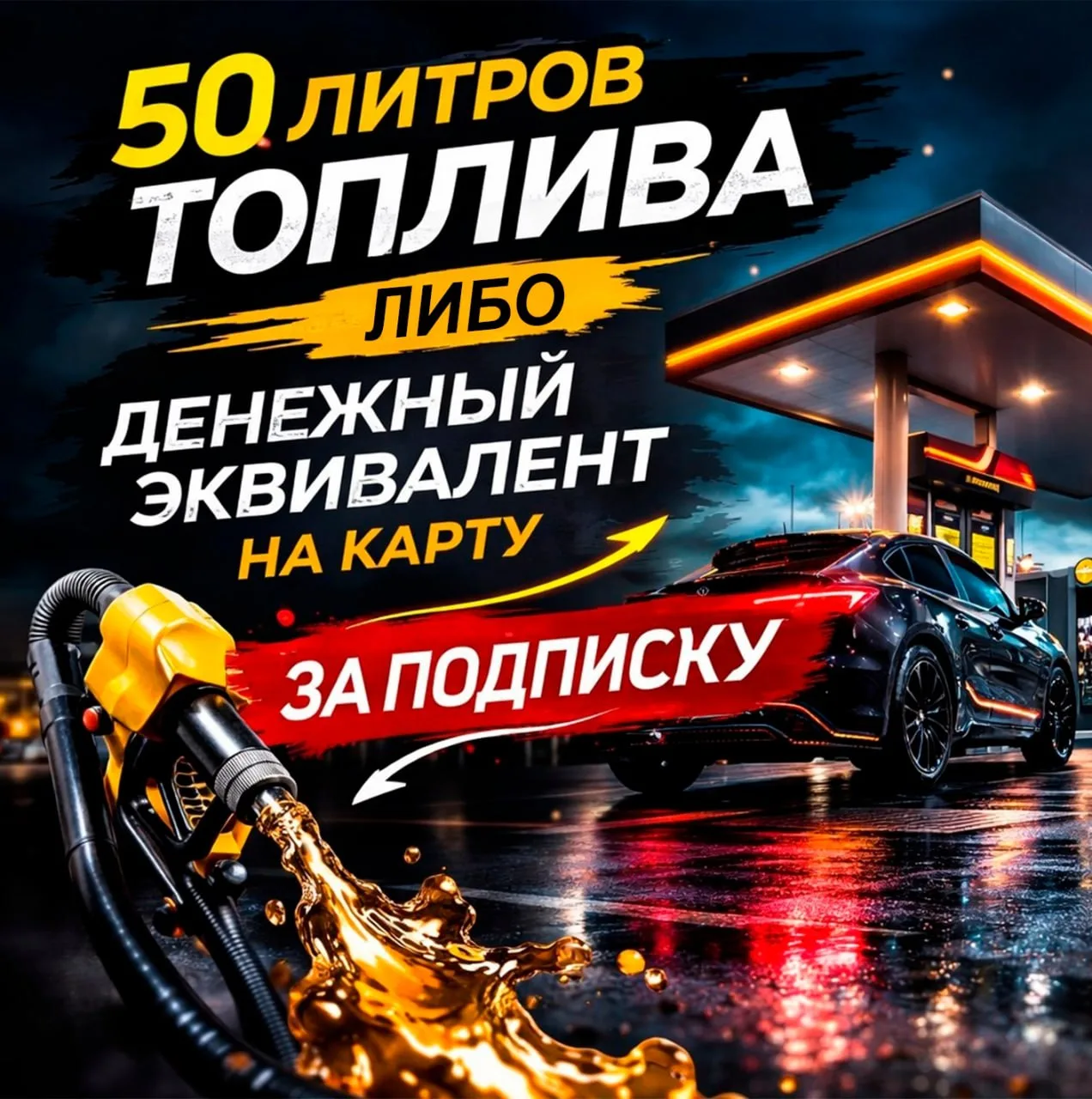 ⛽ ДАРИМ 50 ЛИТРОВ ТОПЛИВА ИЛИ ДЕНЕЖНЫЙ ЭКВИВАЛЕНТ НА КАРТУ🎁

✅УЧАСТОВАТЬ👉https://max.ru/krsk_glavn