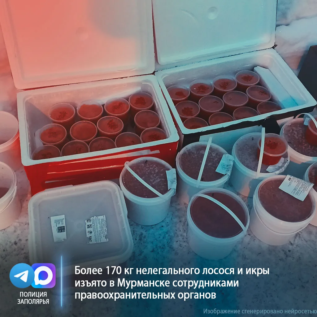 Более 170 кг нелегального лосося и икры изъято в Мурманске сотрудниками правоохранитель...