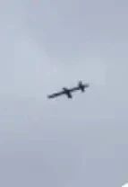 ⚡️Момент пролета "Герани-5" на границе с Польшей сегодня утром.