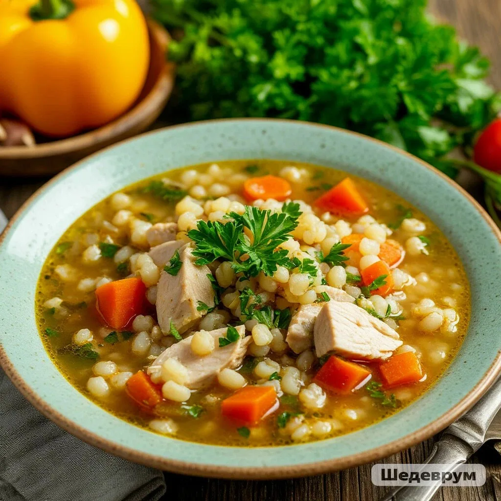 ЛЁГКИЙ И ПРОСТОЙ СУПЧИК С ИНДЕЙКОЙ И ПЕРЛОВКОЙ 🍲🦃✨