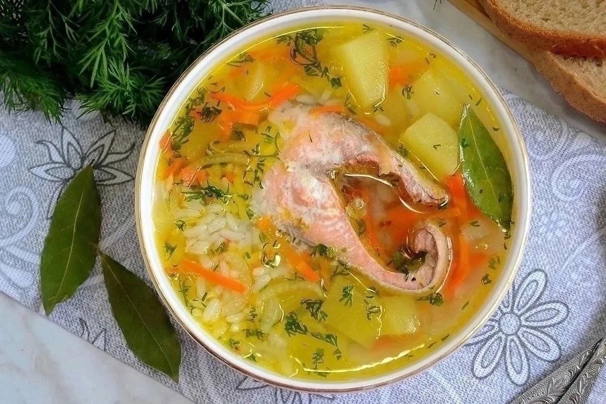 🍲ЛЕГКИЙ СУП ИЗ ГОРБУШИ И РИСА