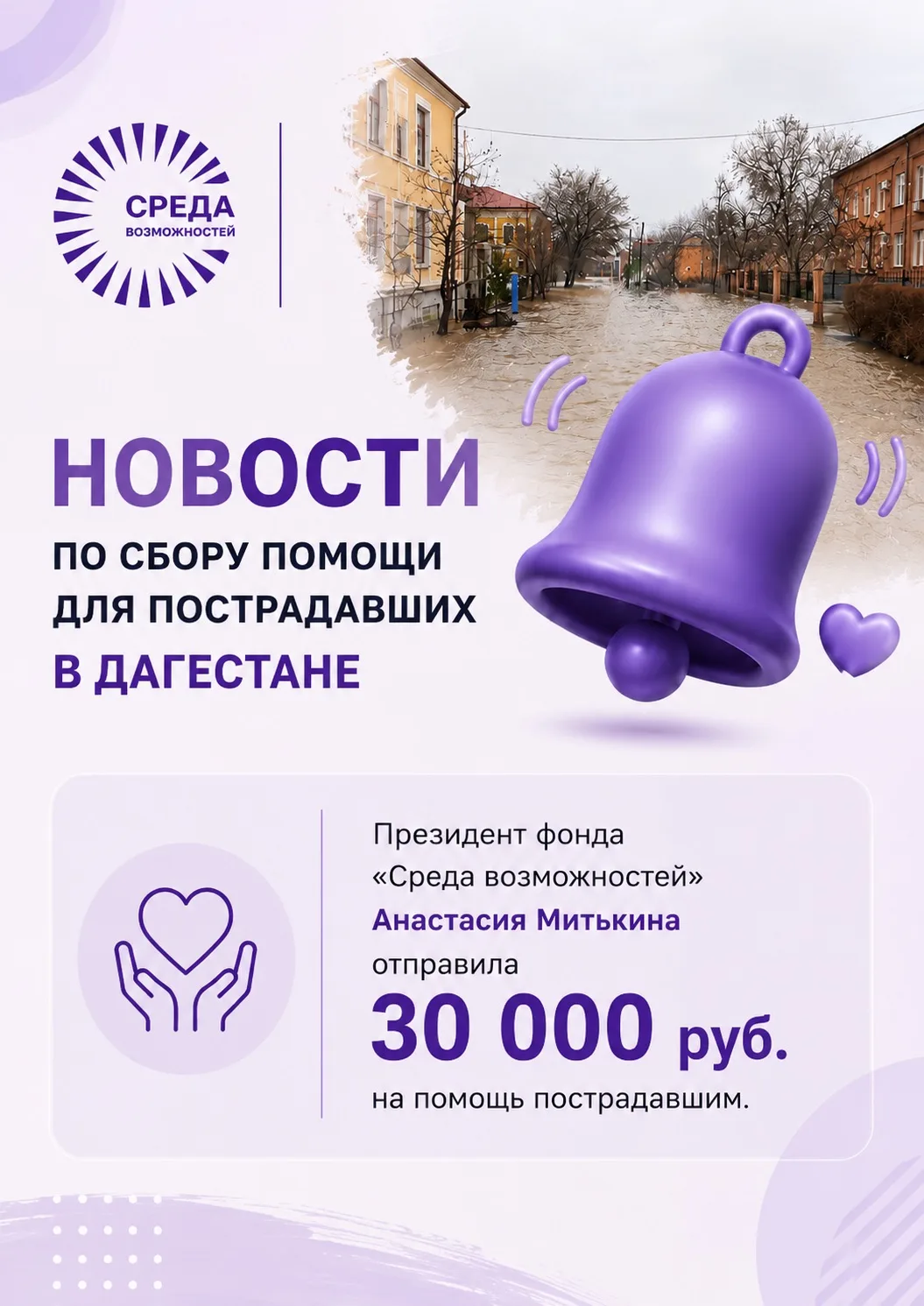 Новости по сбору помощи для пострадавших в Дагестане 🙏