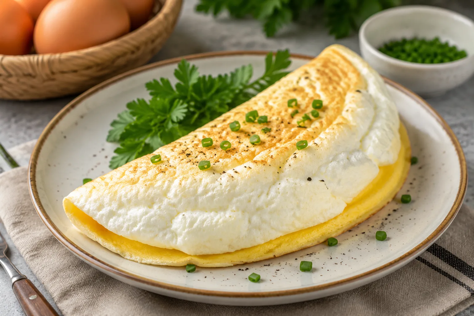 🍳 Всего 2 яйца — и получается ресторанный завтрак: воздушный омлет Пуляр без молока и муки

Обычный