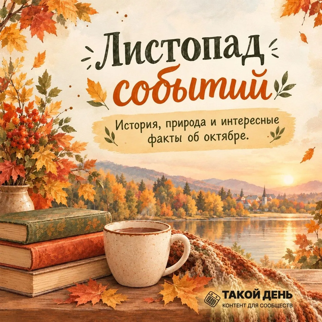 🍂Интересные факты о месяце «Октябрь»