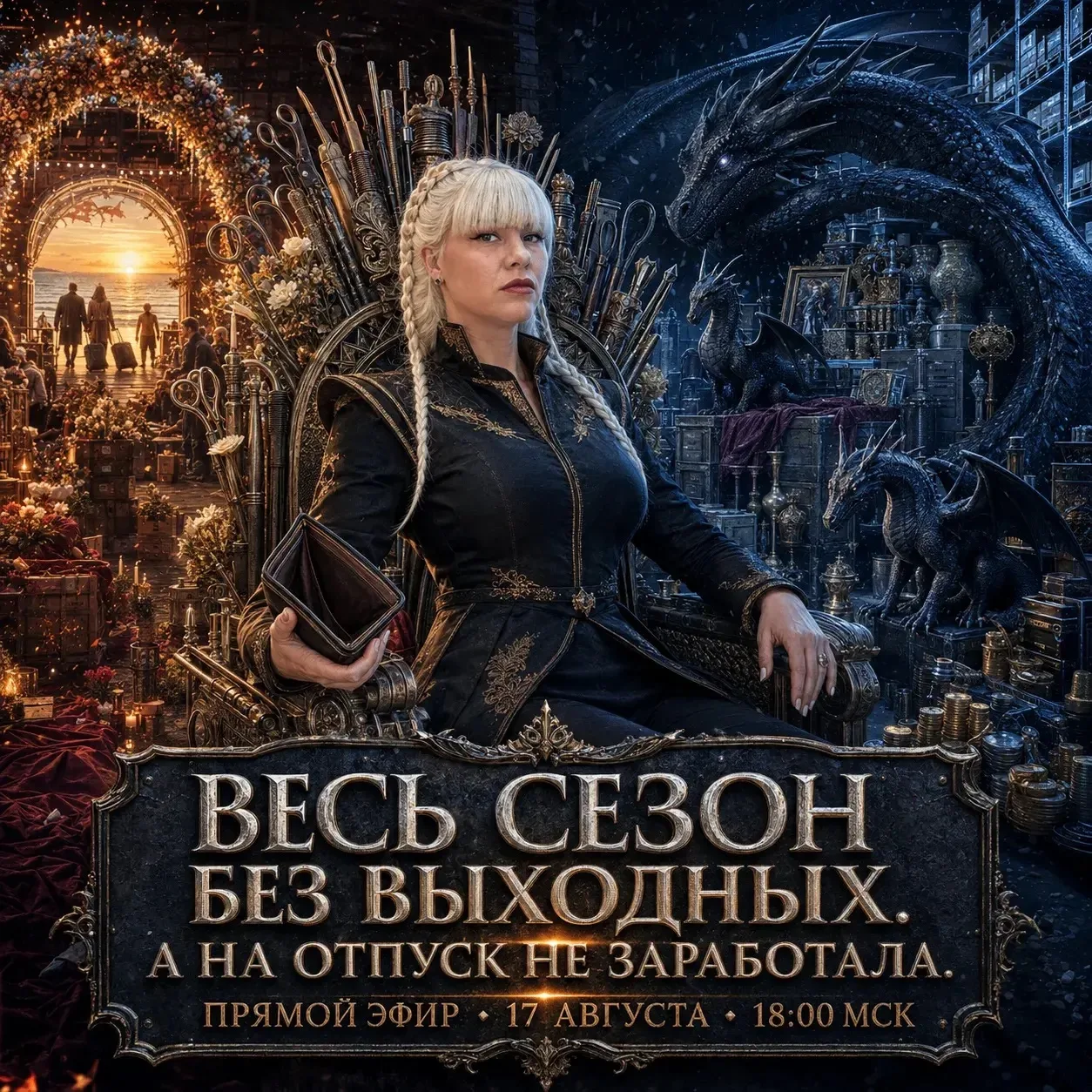 Ты отработала весь сезон без выходных. А на семейный отпуск снова не заработала.