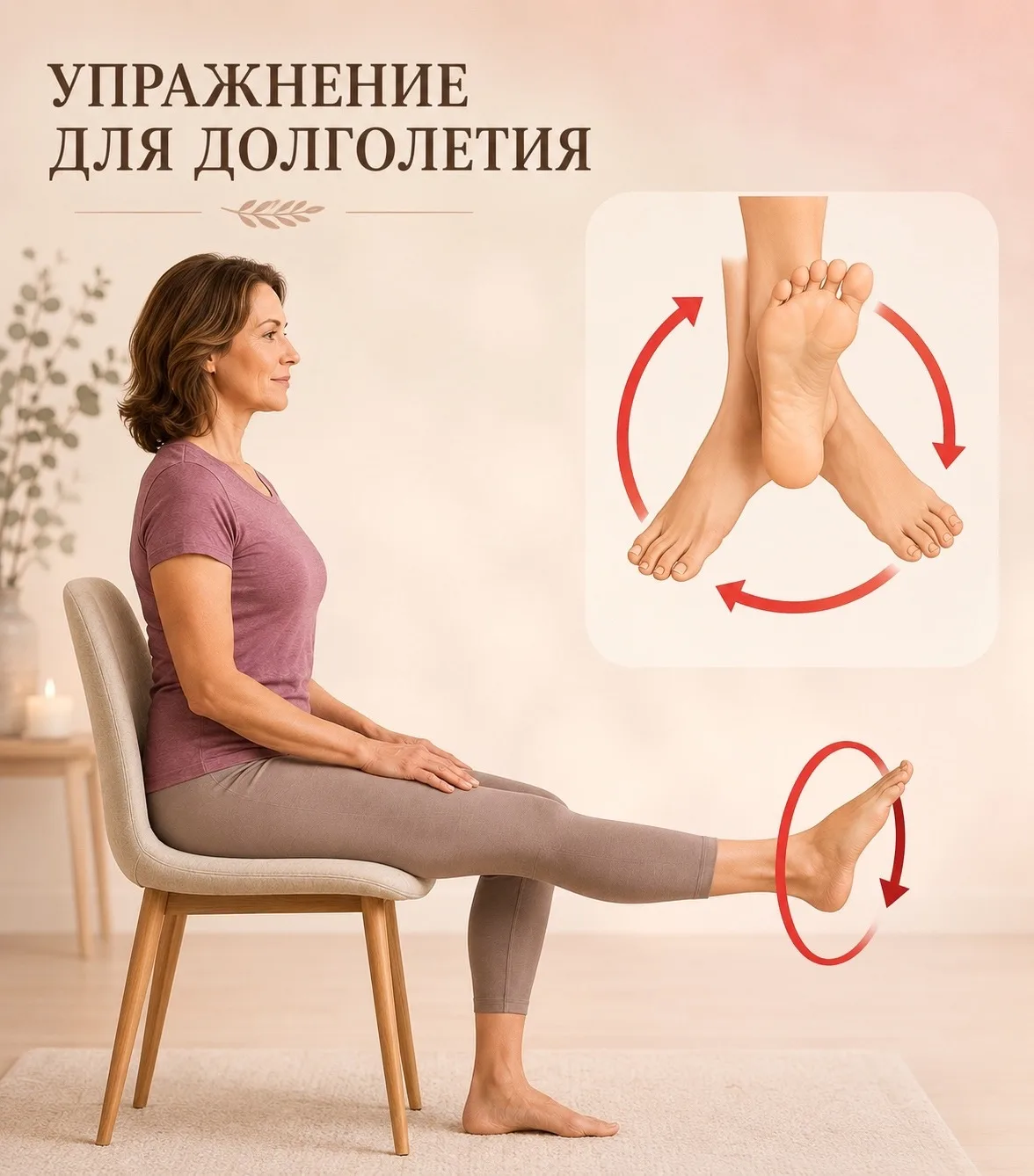 ВАЖНЕЙШЕЕ УПРАЖНЕНИЕ ДЛЯ ДОЛГОЛЕТИЯ!⠀