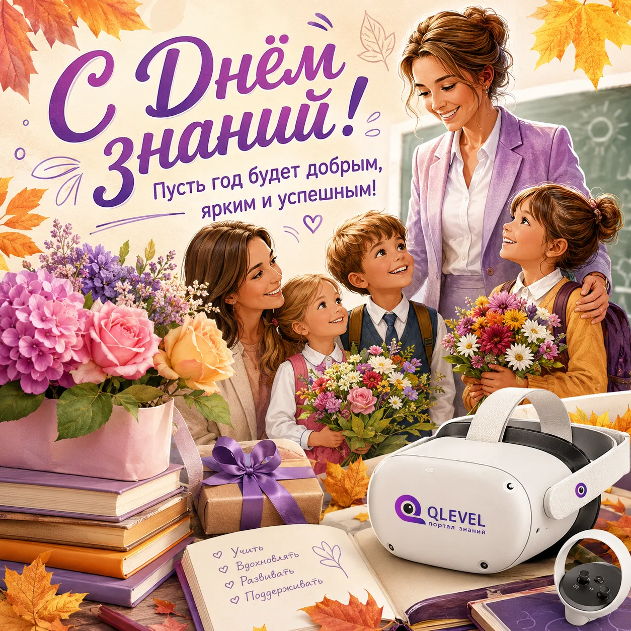 📚 QLEVEL поздравляет с Днём знаний!!!