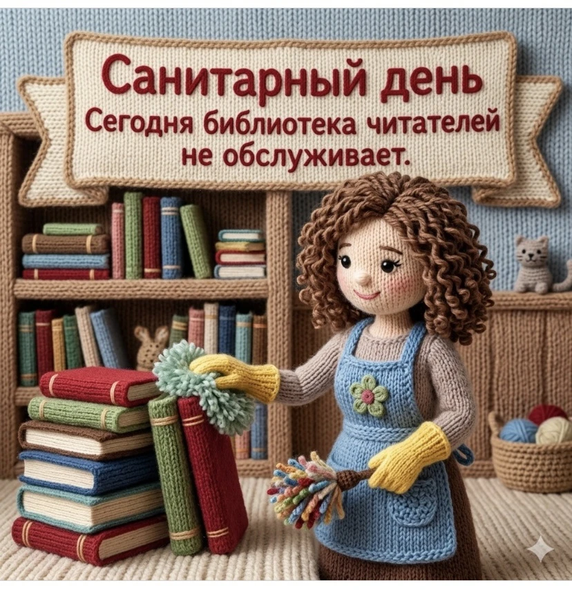 ✅Вниманию читателей!✅

   Обратите внимание, 
что 31 июля в нашей библиотеке - САНИТАРНЫЙ ДЕНЬ!

 Би