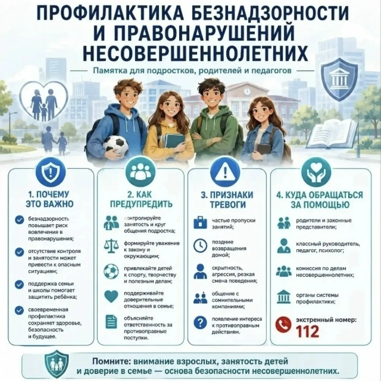🛡️ Профилактика правонарушений несовершеннолетних: как уберечь подростков от ошибок? 🛡️