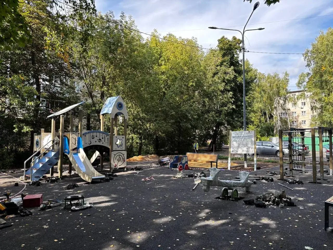 🎠 В Малаховке завершают модернизацию детской площадки