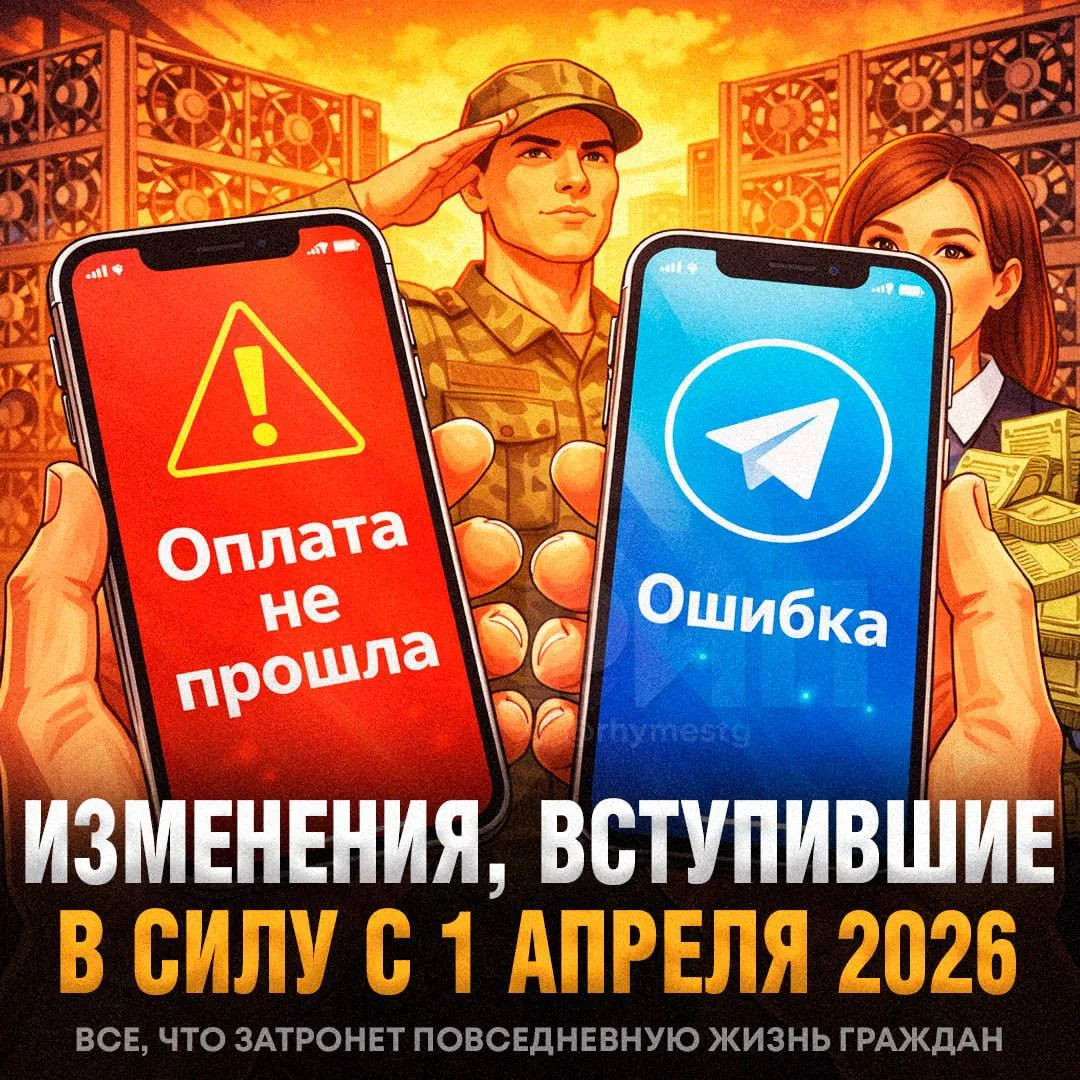 ‼️ С 1 апреля в России вступают изменения, влияющие на жизнь граждан