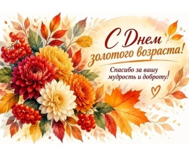 ❤️ 1 октября — День пожилого человека