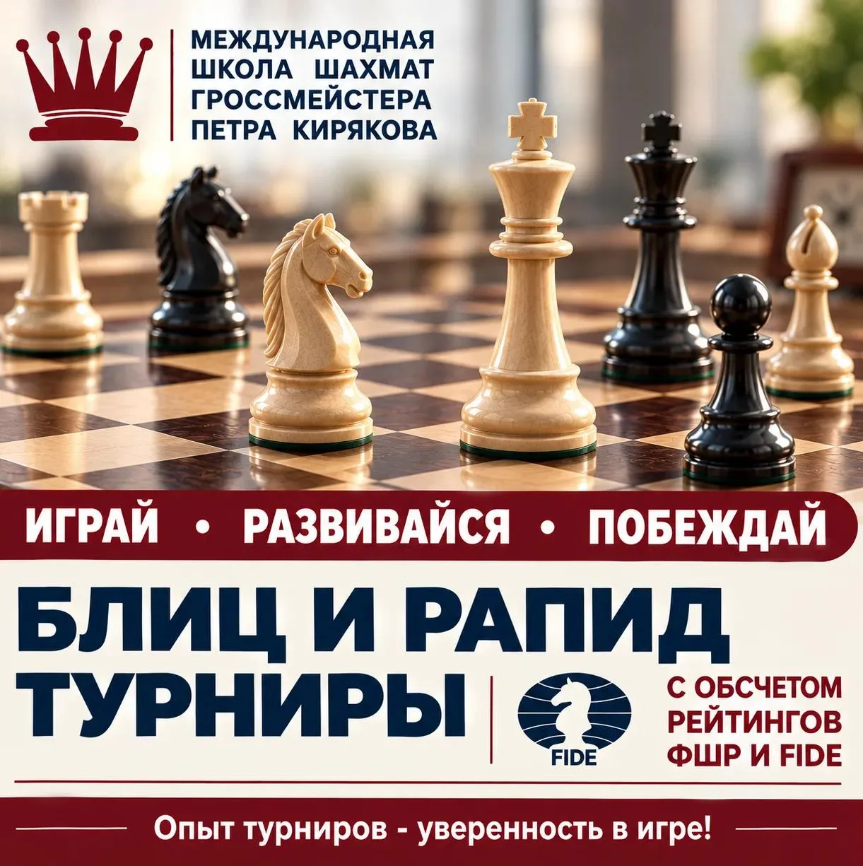 ✨ Приглашаем всех желающих на турниры по блицу и рапиду 12–13 сентября!