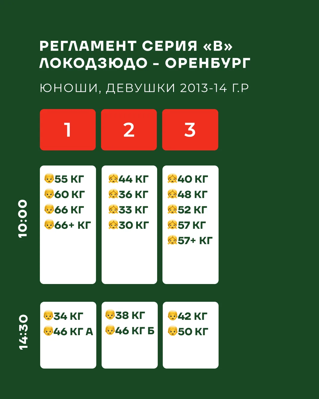 🥋 Регламент первого дня – V этап Детской лиги «Локодзюдо» в Оренбурге!