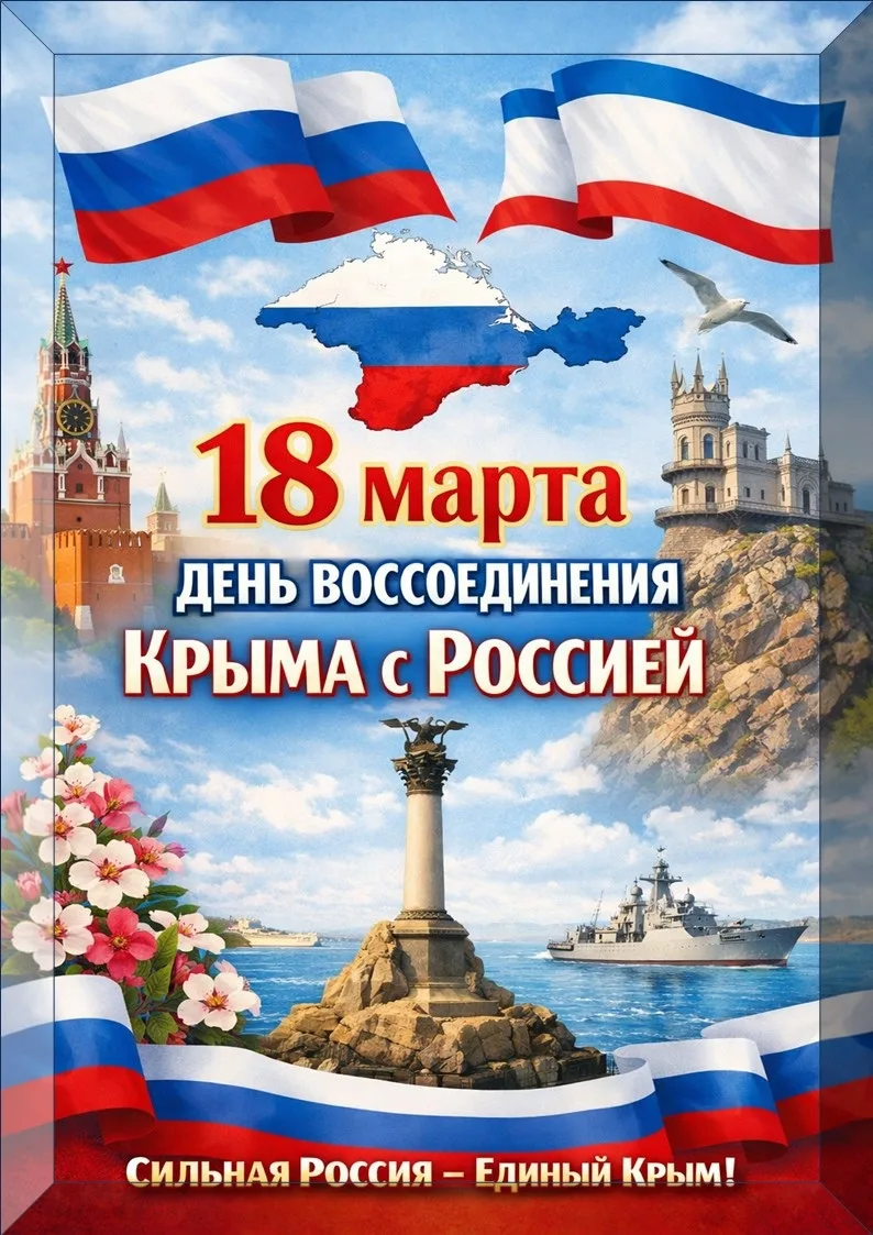 18 марта - День воссоединения Крыма с Россией!