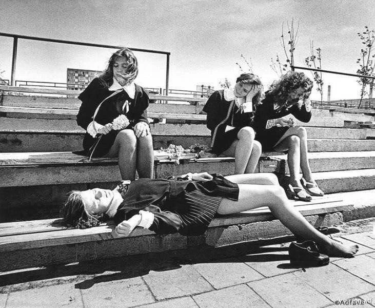 Последний звонок, СССР, 1970-е годы.