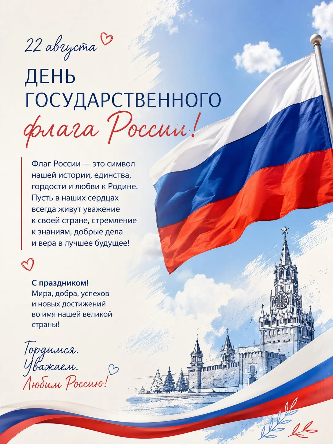 🇷🇺 С Днём Государственного флага России!