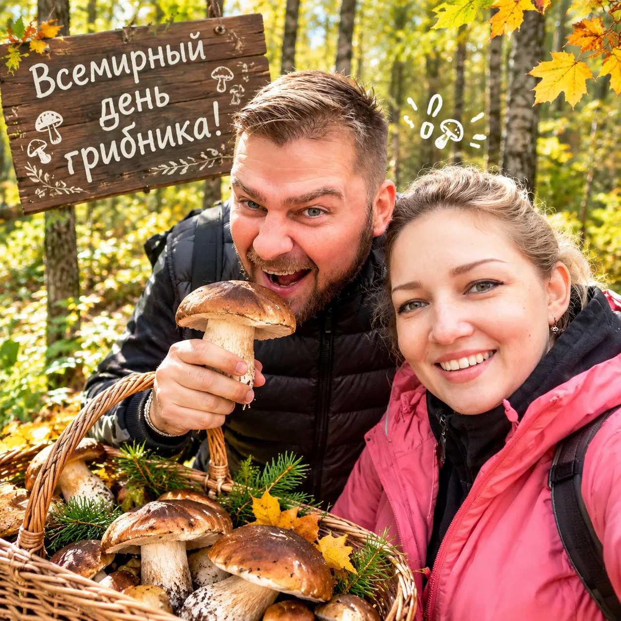 🎉 Сегодня - Всемирный день грибника!