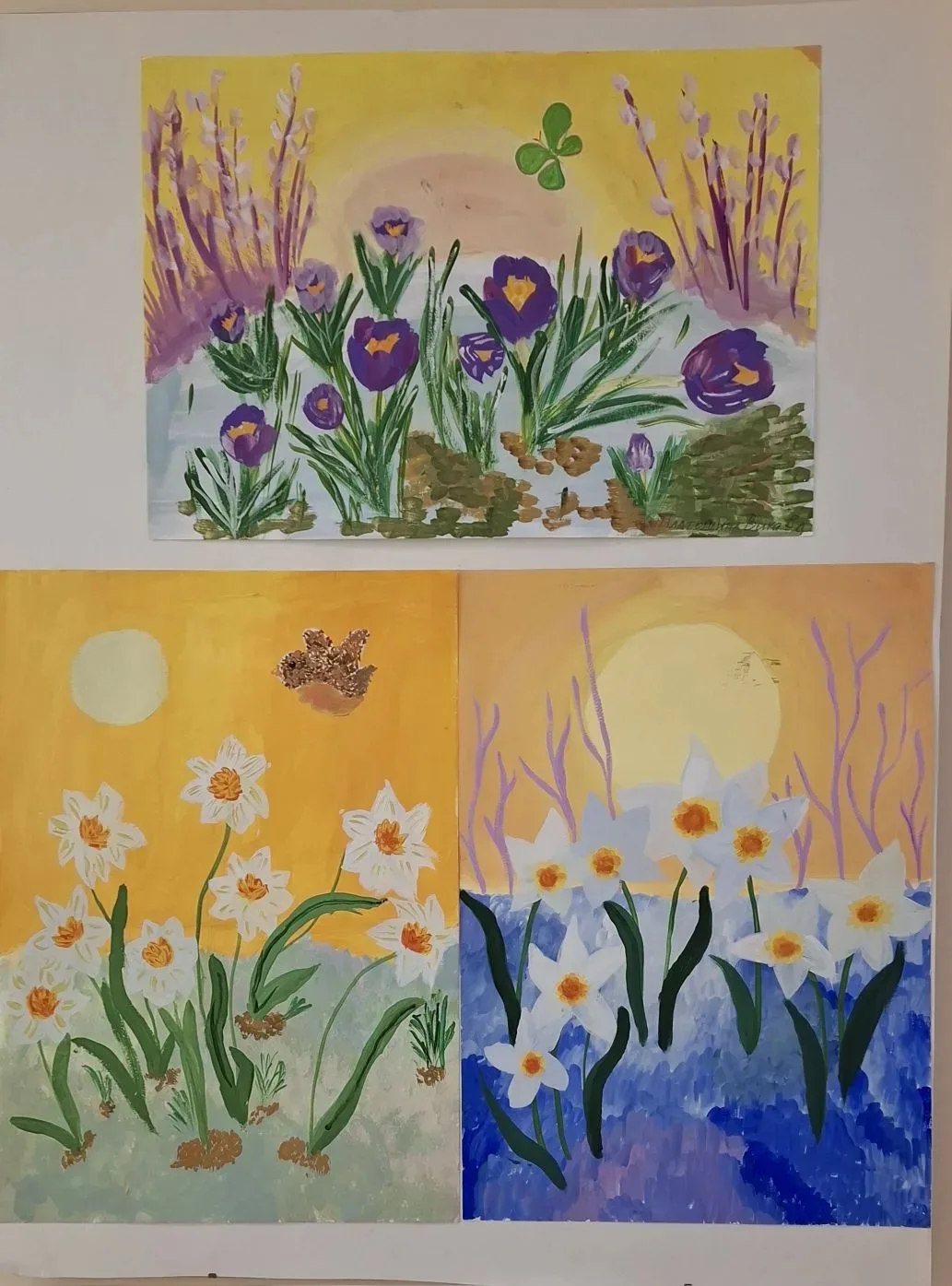 🎨К празднику 8 Марта учащиеся художественного отделения Детской школы искусств им. Гре...