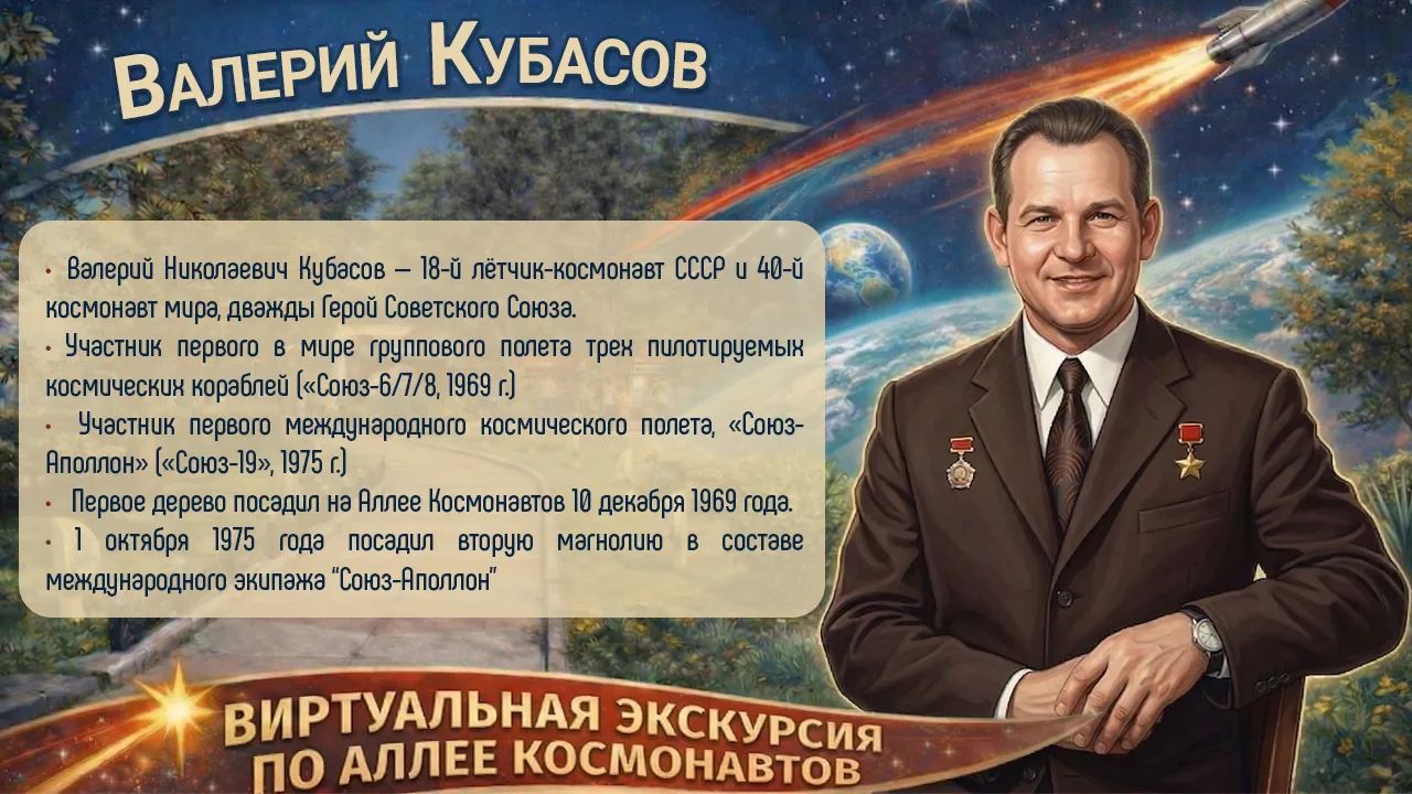 ИСТОРИЯ ОДНОЙ МАГНОЛИИ 🌸  Продолжаем нашу виртуальную прогулку по Аллее Космонавтов. Смотрите в карт