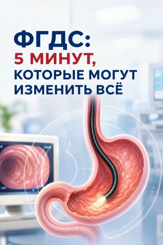 ФГДС: 5 МИНУТ, КОТОРЫЕ МОГУТ ИЗМЕНИТЬ ВСЁ