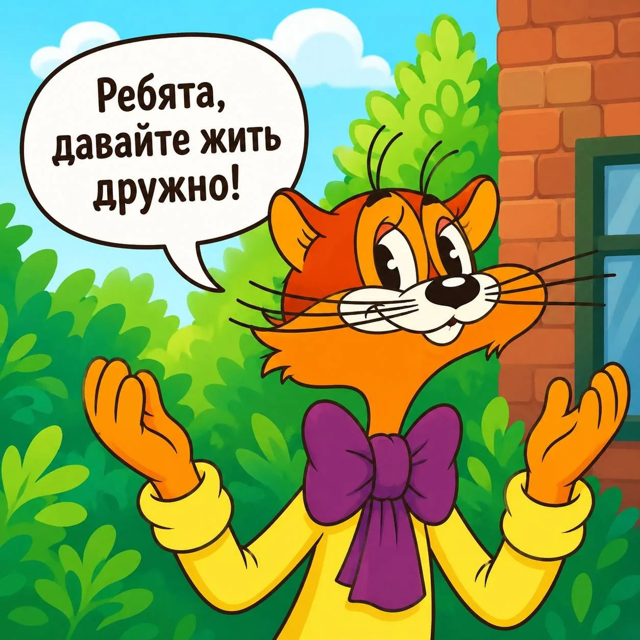 Дружба начинается с маленьких добрых поступков 

А потом становится большой и крепкой, как дерево, к