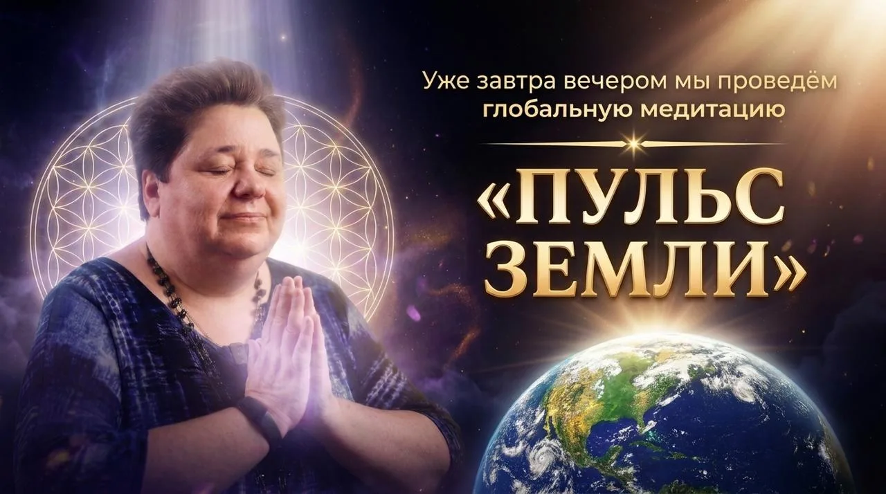 Завтра Земля зазвучит громче всего. Вы с нами?

⏳ Мои дорогие, уже завтра пройдет глобальная медитац