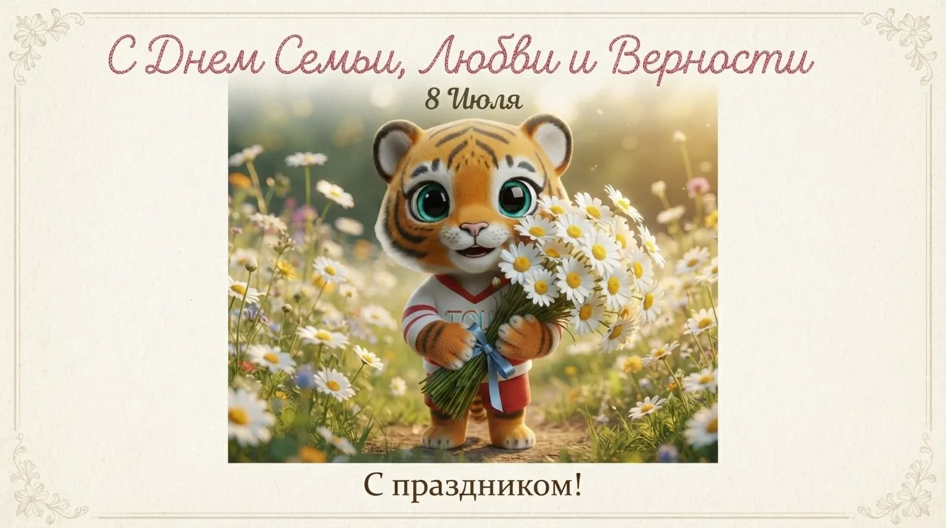 🎉 С Днём семьи, любви и верности, дорогие друзья! 🎉

От всей команды Тенькинской спортивной школы 