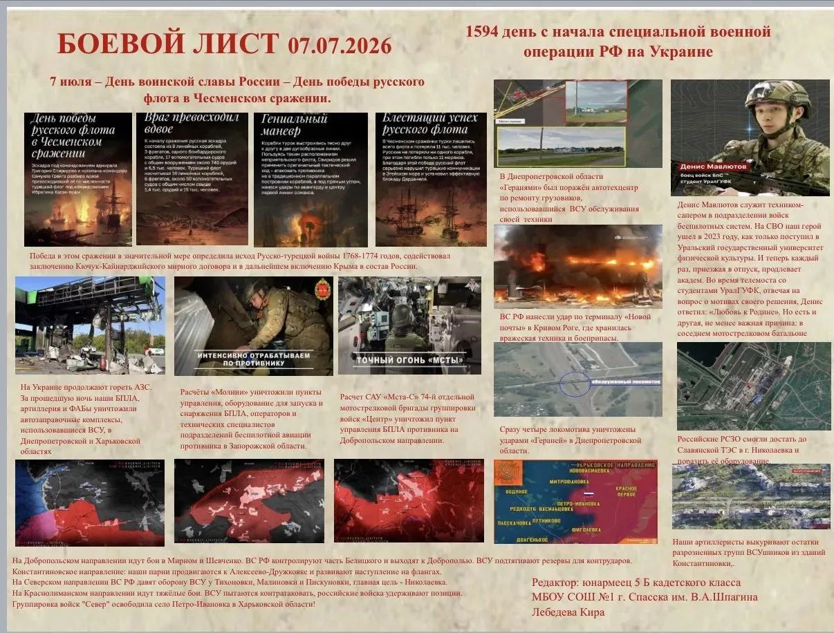 Боевой лист 🇷🇺 🇷🇺 🇷🇺 
Юнармейский 5 "б" кадетский класс