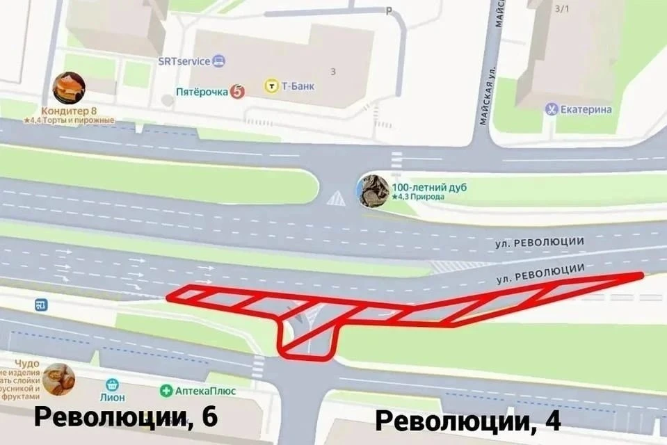 🚧 Внимание, водители! Часть ул. Революции закроют на 10 дней