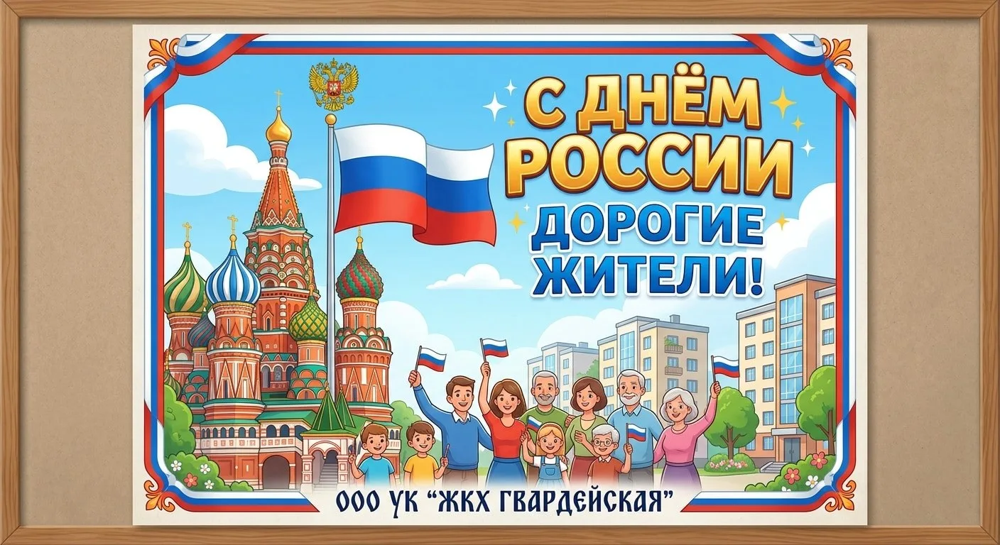 С Днём России! 🇷🇺

Уважаемые жители! Поздравляем вас с государственным праздником — Днем России!

