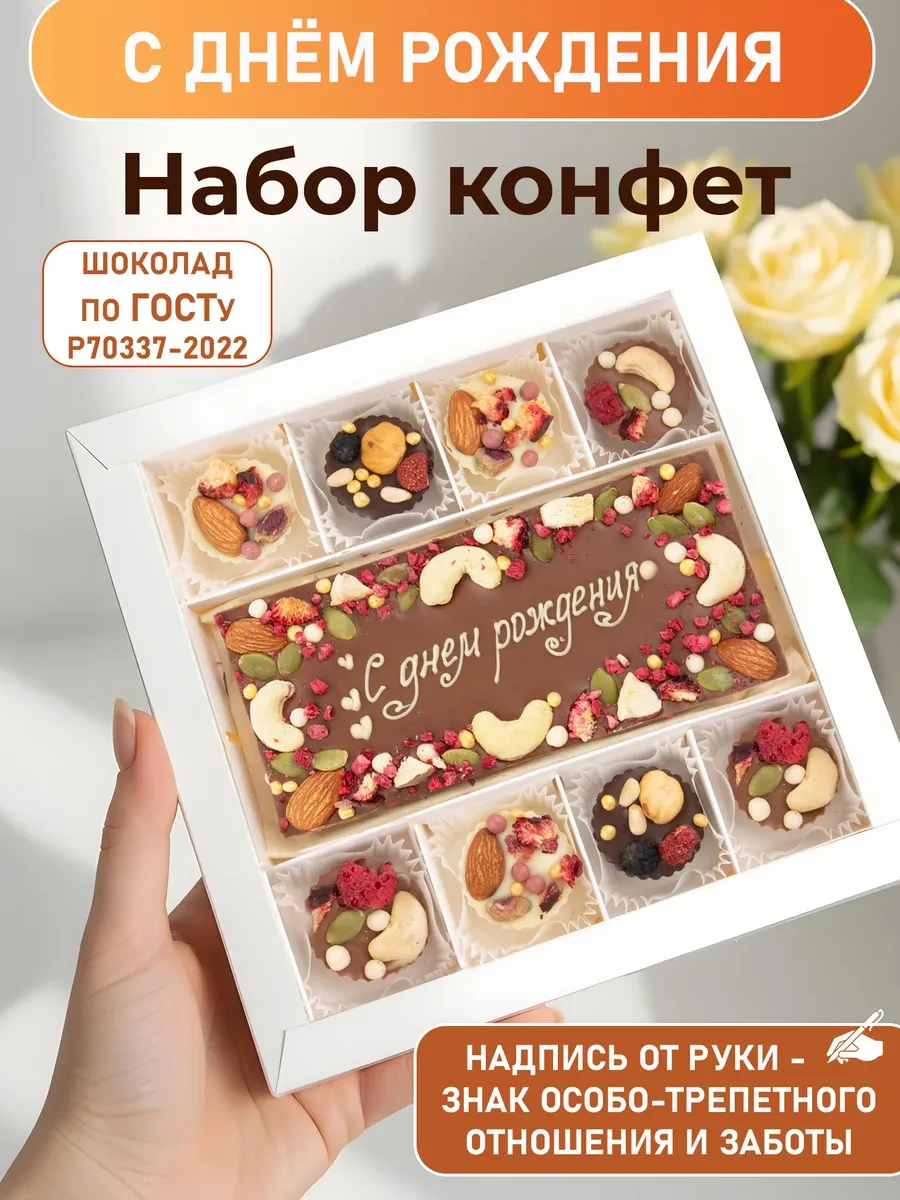 ⚡️ С днем рождения Подарочный набор конфет, Шоколатика